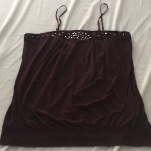 XXL Xhilaration tank w/embellishment